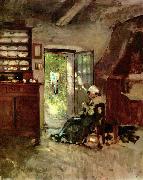 Nicolae Grigorescu Interieur in Vitre Germany oil painting artist